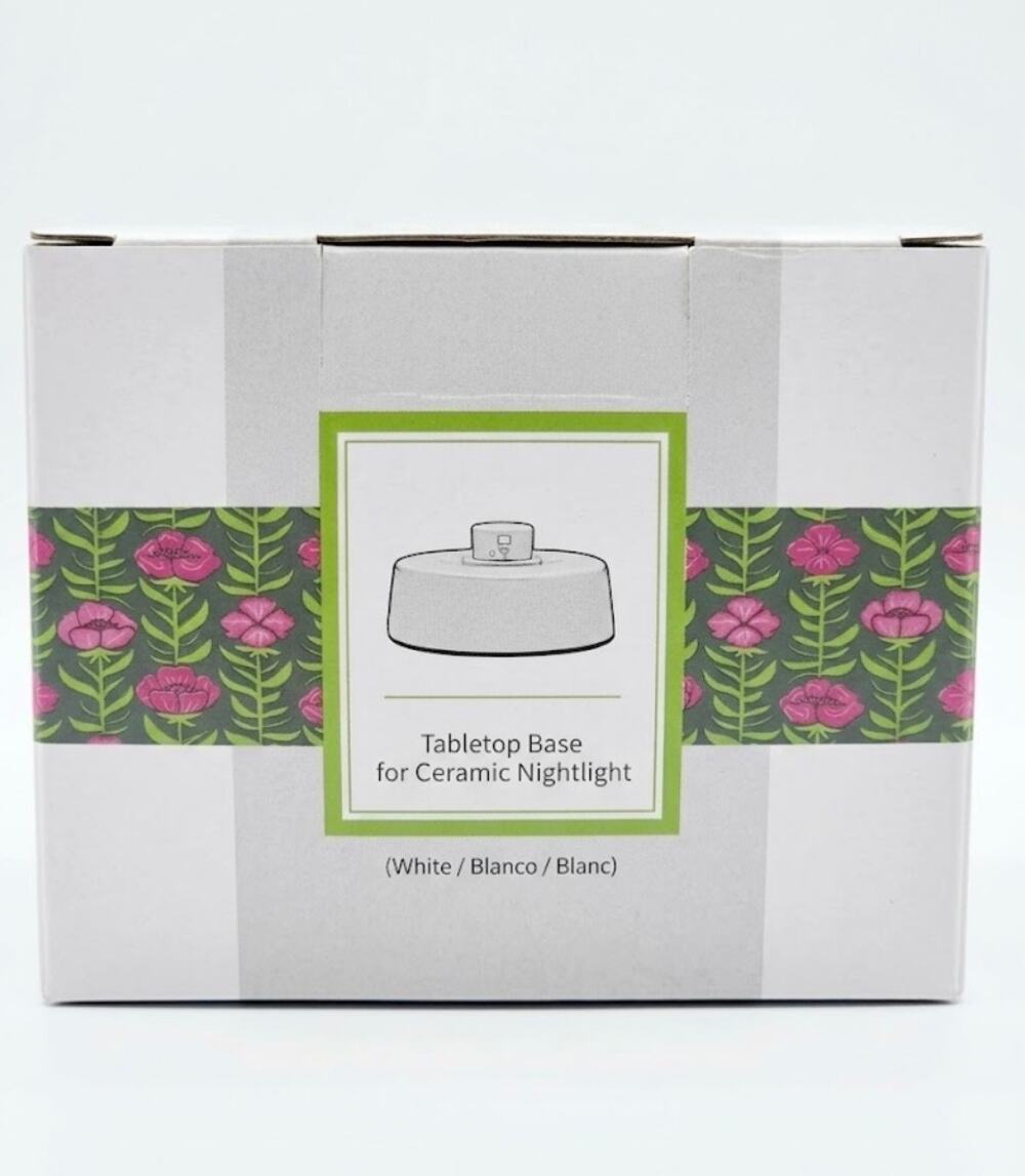 Scentsy Tabletop Base for Ceramic Nightlight White New in Box